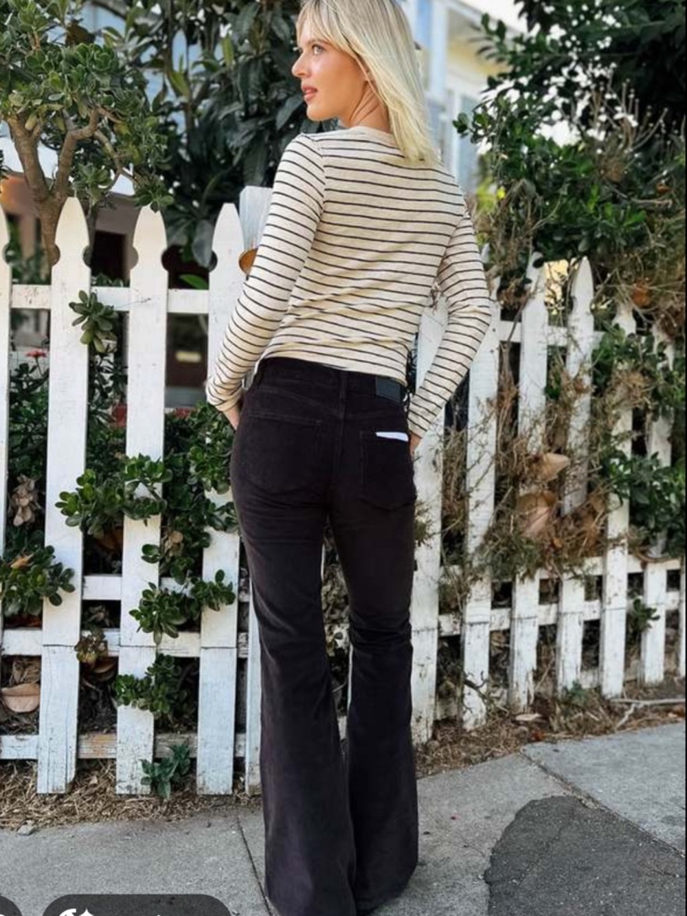 Pistola Kinsley Ultra Flare Jeans Black Ink Mid Rise 27 - Picture 3 of 14